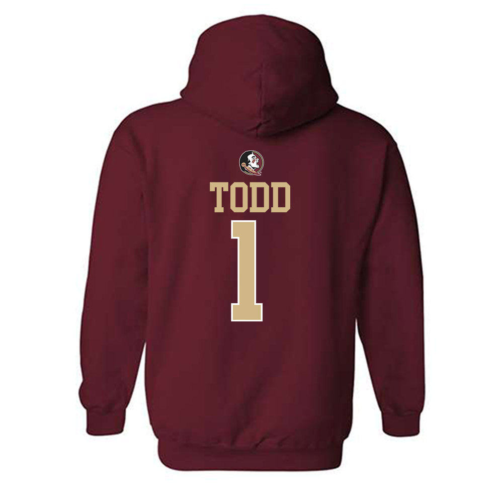 FSU - NCAA Women's Soccer : Adelyn Todd - Generic Shersey Hooded Sweatshirt