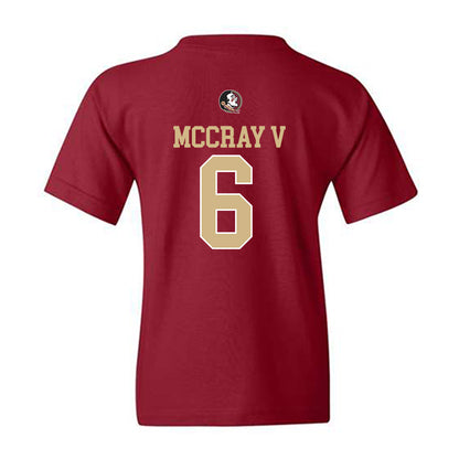 FSU - NCAA Men's Basketball : Robert McCray V - Classic Shersey Youth T-Shirt-1