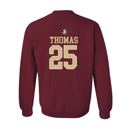 FSU - NCAA Men's Basketball : Justin Thomas - Generic Shersey Crewneck Sweatshirt-1