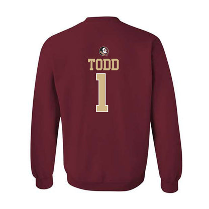 FSU - NCAA Women's Soccer : Adelyn Todd - Generic Shersey Crewneck Sweatshirt