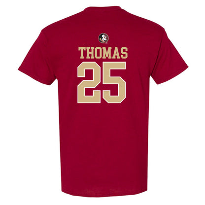 FSU - NCAA Men's Basketball : Justin Thomas - Generic Shersey T-Shirt-1