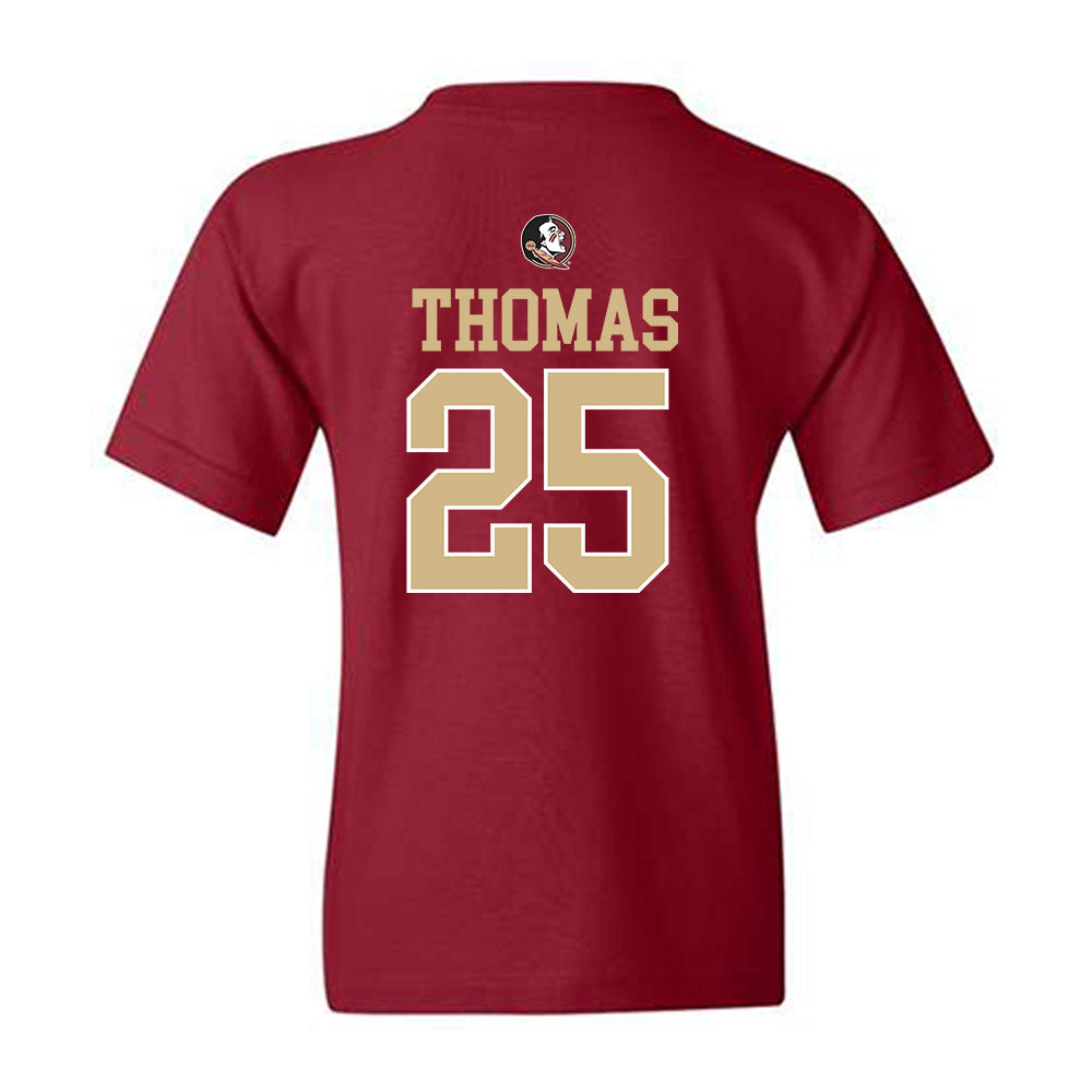 FSU - NCAA Men's Basketball : Justin Thomas - Generic Shersey Youth T-Shirt-1