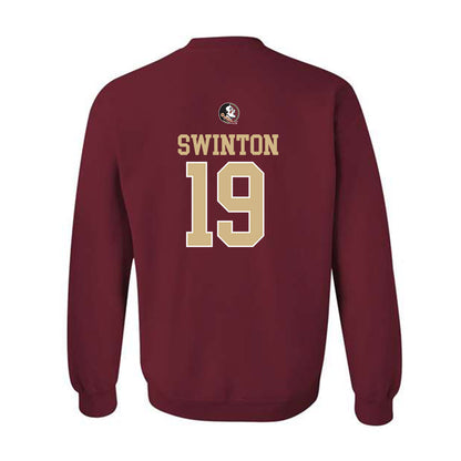 FSU - NCAA Men's Basketball : AJ Swinton - Generic Shersey Crewneck Sweatshirt-1