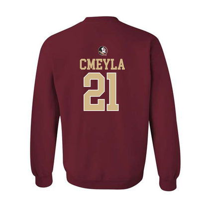 FSU - NCAA Baseball : Nathan Cmeyla - Generic Shersey Crewneck Sweatshirt-1