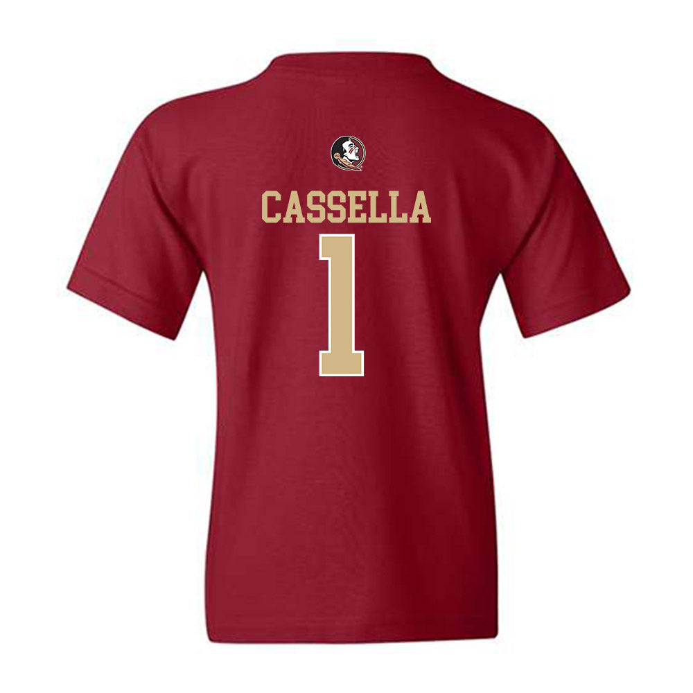 FSU - NCAA Women's Lacrosse : Sienna Cassella - Classic Shersey Youth T-Shirt-1
