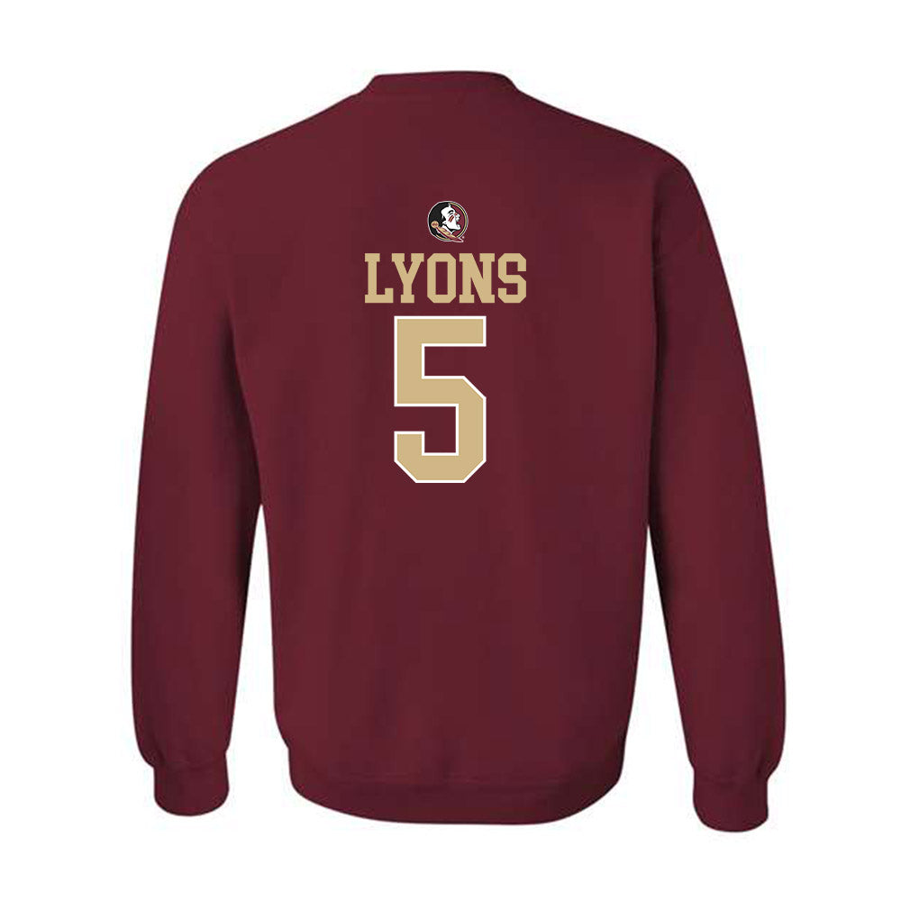 FSU - NCAA Football : Daniel Lyons - Generic Shersey Crewneck Sweatshirt-1
