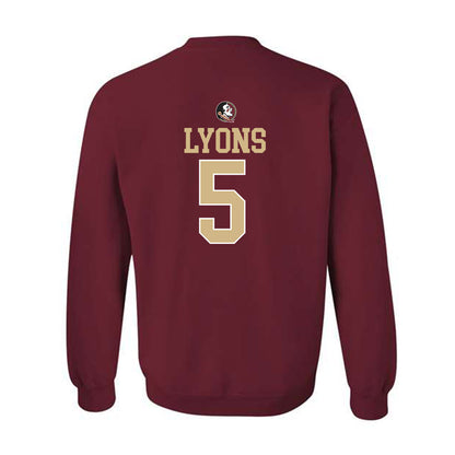 FSU - NCAA Football : Daniel Lyons - Generic Shersey Crewneck Sweatshirt-1