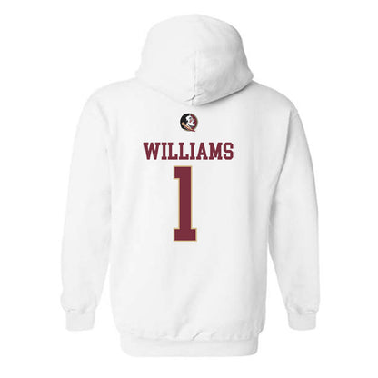 FSU - NCAA Baseball : Chase Williams - Classic Shersey Hooded Sweatshirt-1