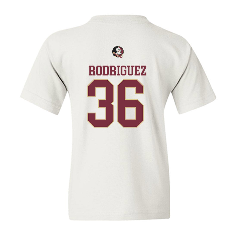 FSU - NCAA Baseball : Mookie Rodriguez - Classic Shersey Youth T-Shirt-1