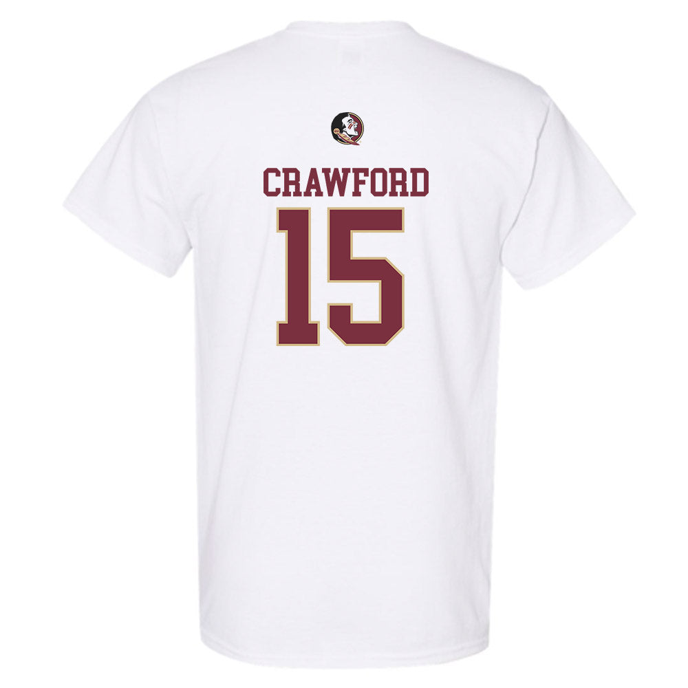 FSU - NCAA Men's Basketball : Jalen Crawford - Generic Shersey T-Shirt-1