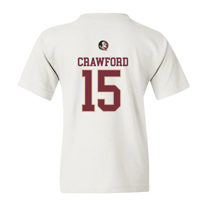 FSU - NCAA Men's Basketball : Jalen Crawford - Generic Shersey Youth T-Shirt-1