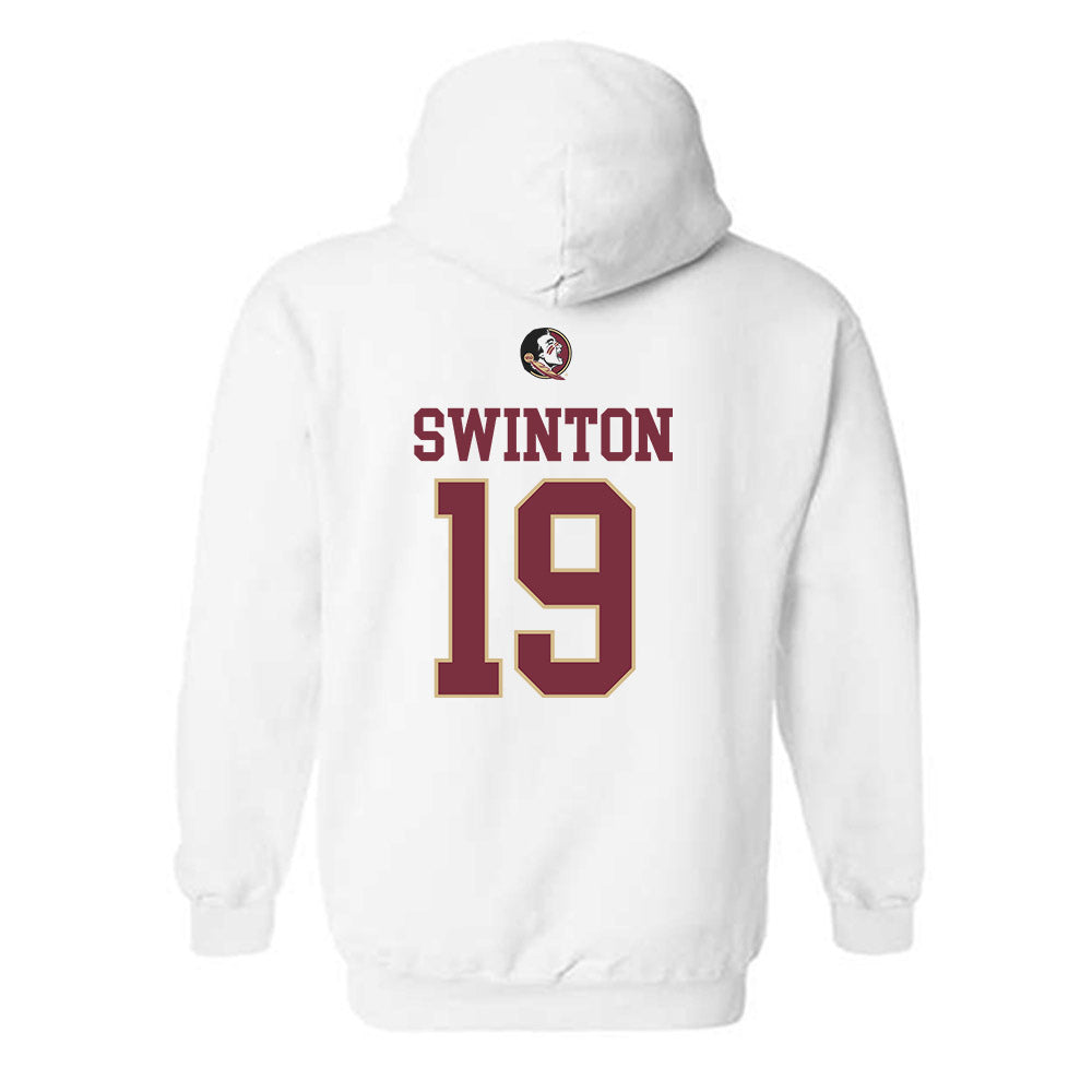 FSU - NCAA Men's Basketball : AJ Swinton - Generic Shersey Hooded Sweatshirt-1