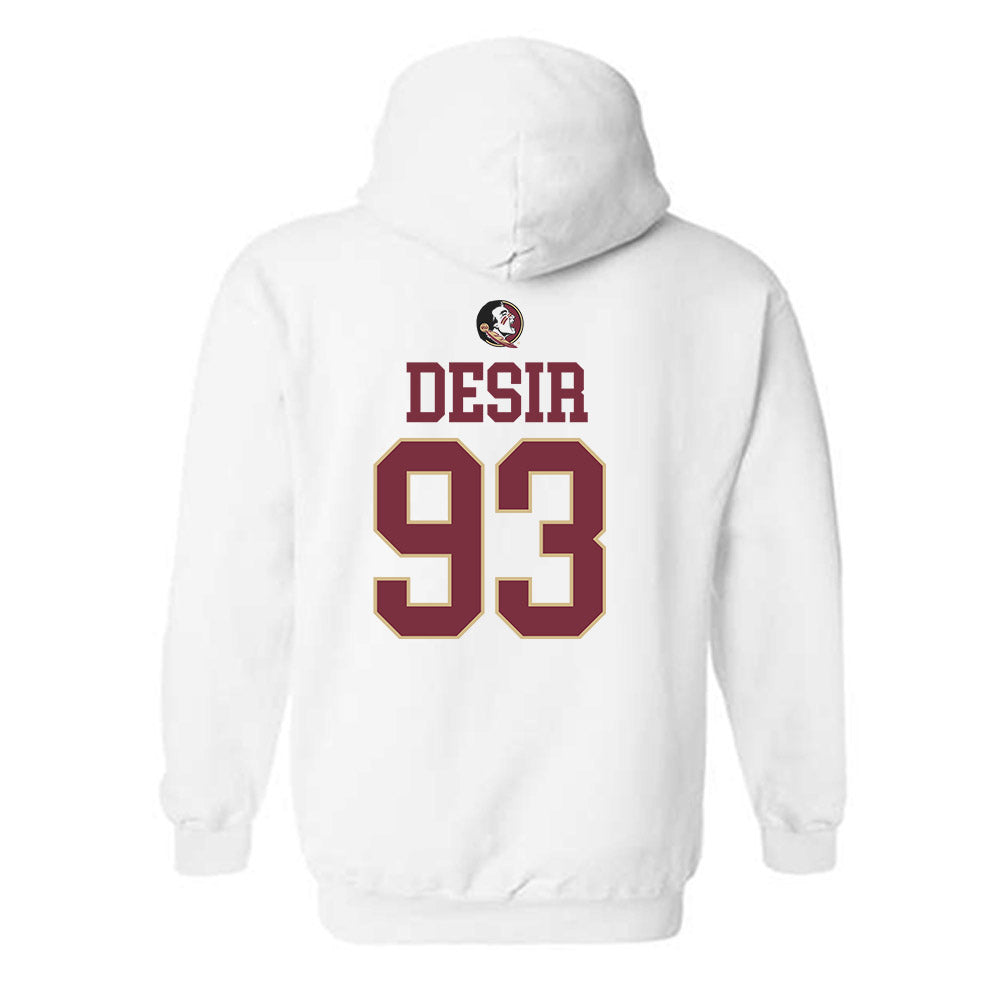 FSU - NCAA Football : Mandrell Desir - Classic Shersey Hooded Sweatshirt-1