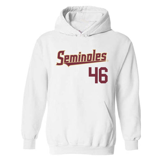 FSU - NCAA Baseball : Hudson Rowan - Generic Shersey Hooded Sweatshirt