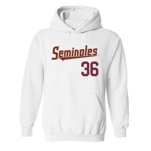 FSU - NCAA Baseball : Jace Estes - Generic Shersey Hooded Sweatshirt