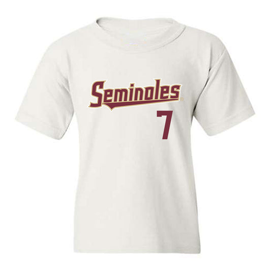 FSU - NCAA Baseball : Wes Mendes - Generic Shersey Youth T-Shirt-0