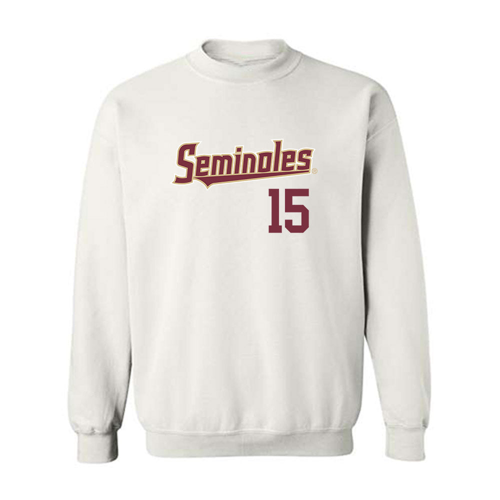 FSU - NCAA Men's Basketball : Jalen Crawford - Generic Shersey Crewneck Sweatshirt-0