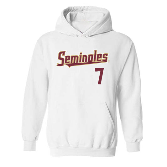 FSU - NCAA Baseball : Wes Mendes - Generic Shersey Hooded Sweatshirt-0