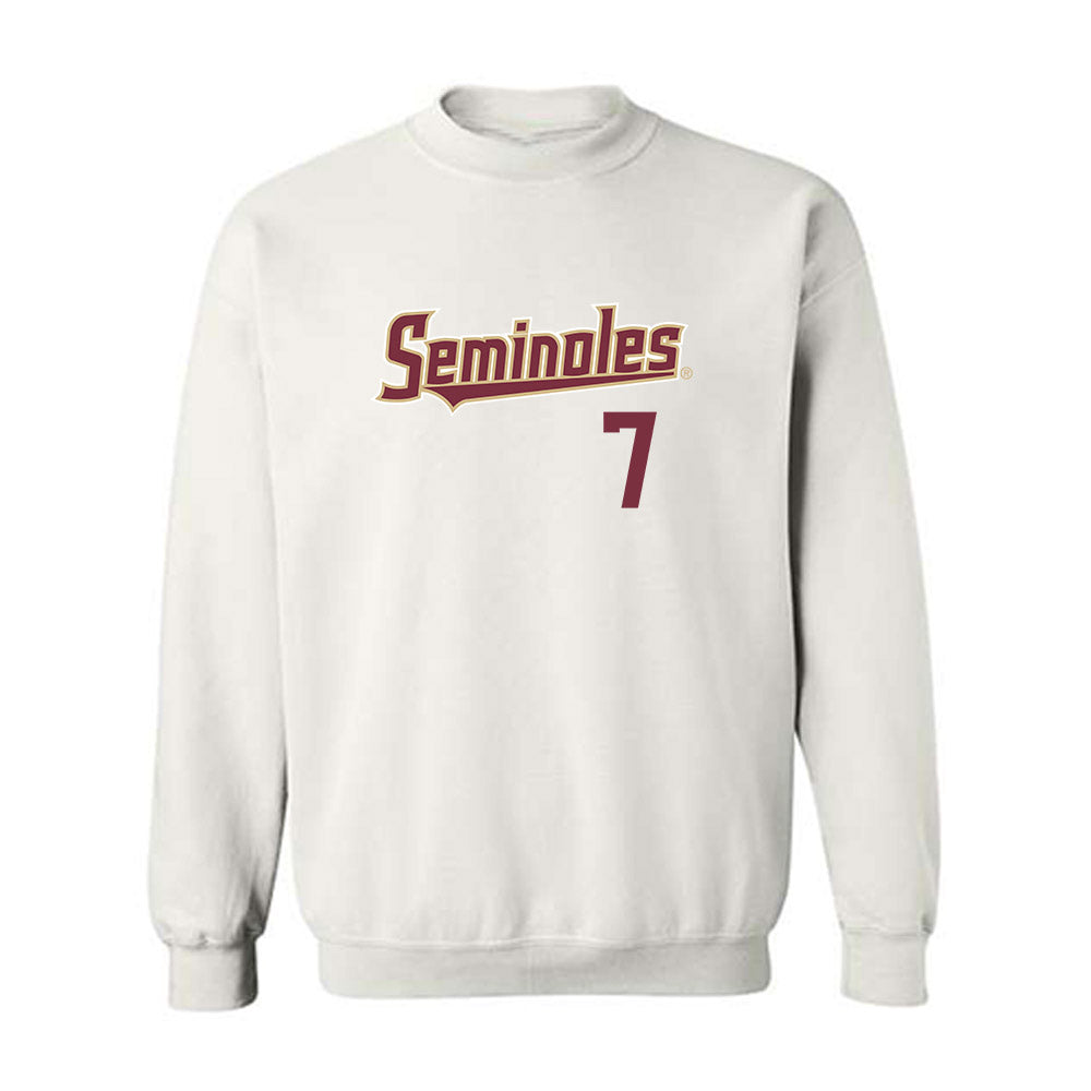 FSU - NCAA Baseball : Wes Mendes - Generic Shersey Crewneck Sweatshirt-0