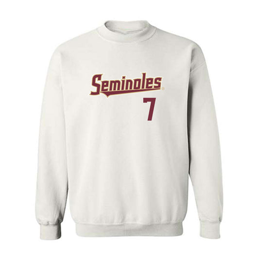 FSU - NCAA Baseball : Wes Mendes - Generic Shersey Crewneck Sweatshirt-0