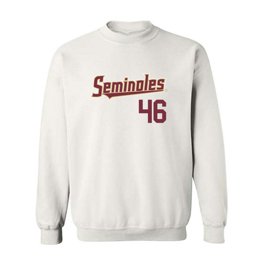 FSU - NCAA Baseball : Hudson Rowan - Generic Shersey Crewneck Sweatshirt