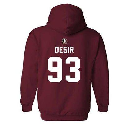 FSU - NCAA Football : Mandrell Desir - Sports Shersey Hooded Sweatshirt-1