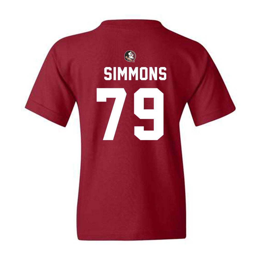 FSU - NCAA Football : Lucas Simmons - Youth T-Shirt