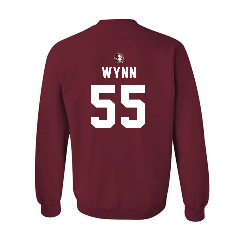 FSU - NCAA Football : Kevin Juju Wynn - Sports Shersey Crewneck Sweatshirt-1