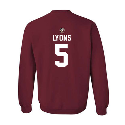 FSU - NCAA Football : Daniel Lyons - Sports Shersey Crewneck Sweatshirt-1