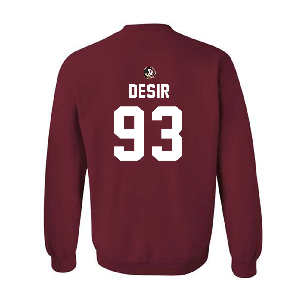 FSU - NCAA Football : Mandrell Desir - Sports Shersey Crewneck Sweatshirt-1
