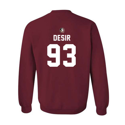 FSU - NCAA Football : Mandrell Desir - Sports Shersey Crewneck Sweatshirt-1