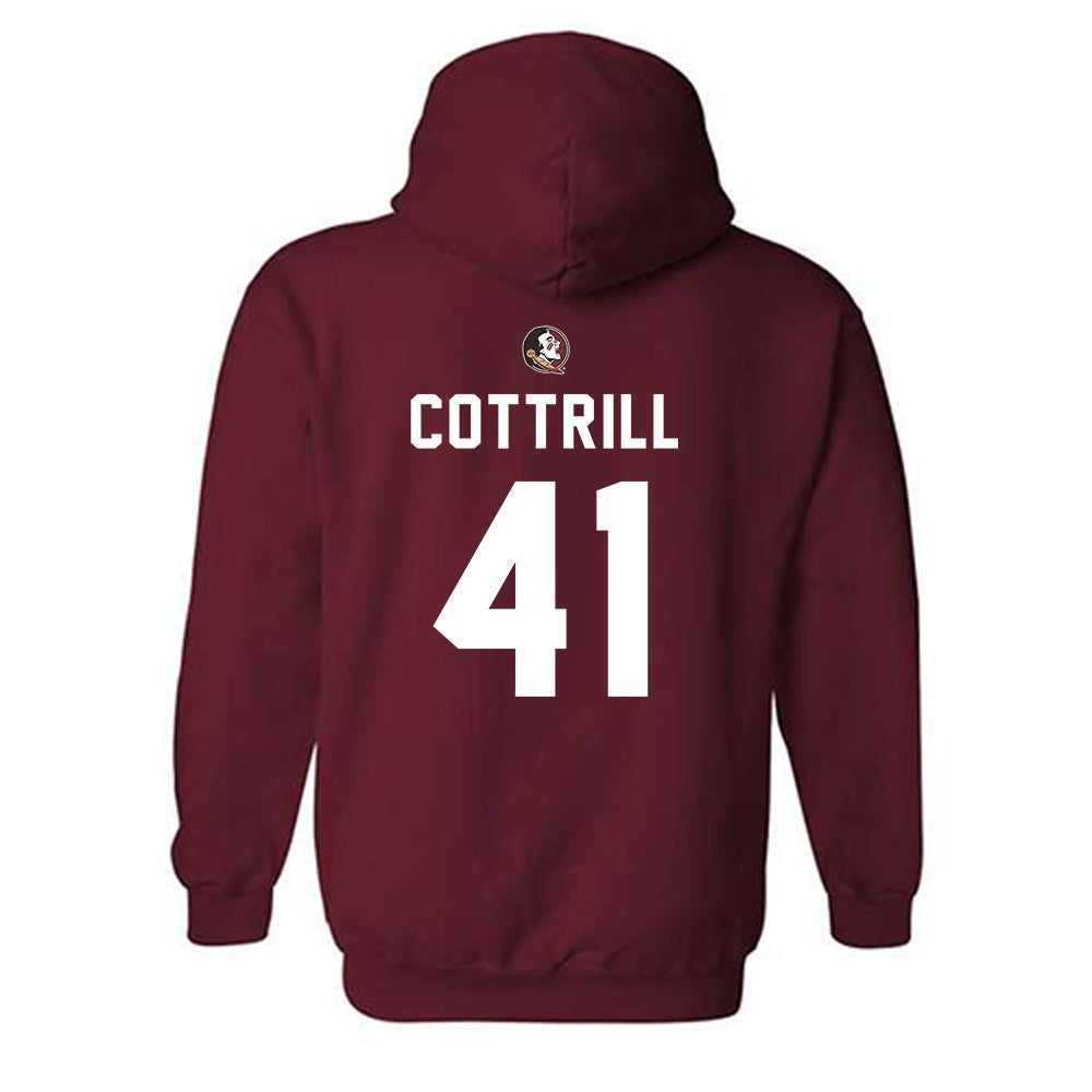 FSU - NCAA Football : AJ Cottrill - Sports Shersey Hooded Sweatshirt-1