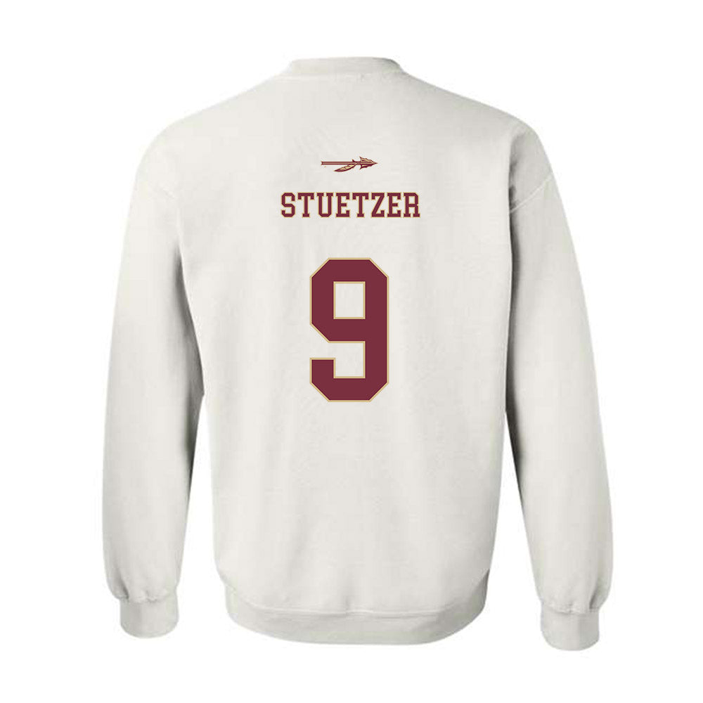 FSU - NCAA Baseball : John Stuetzer - Sports Shersey Crewneck Sweatshirt-1