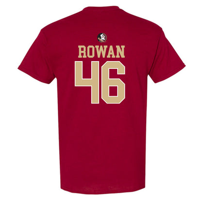 FSU - NCAA Baseball : Hudson Rowan - Sports Shersey T-Shirt-1