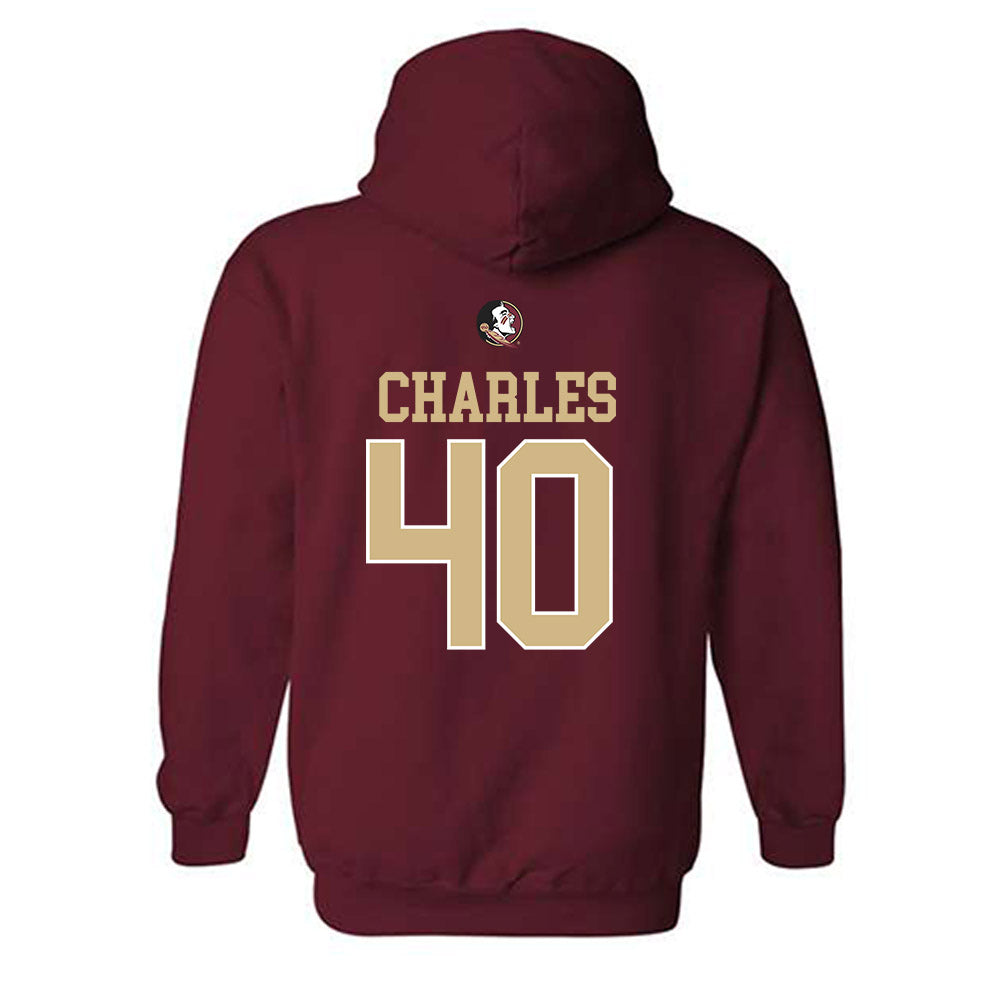 FSU - NCAA Baseball : Joe Charles - Sports Shersey Hooded Sweatshirt-1