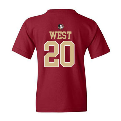 FSU - NCAA Baseball : Jaxson West - Sports Shersey Youth T-Shirt-1