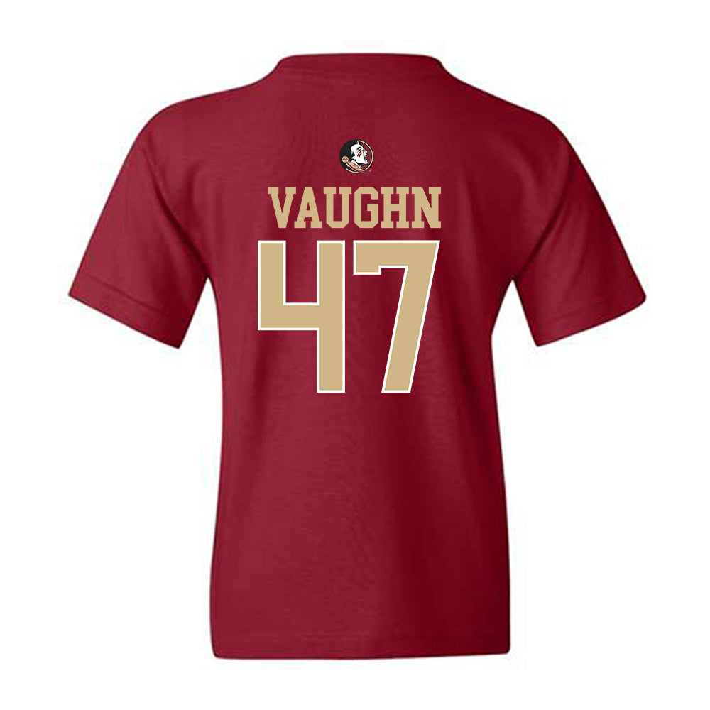 FSU - NCAA Baseball : Rhett Vaughn - Sports Shersey Youth T-Shirt-1