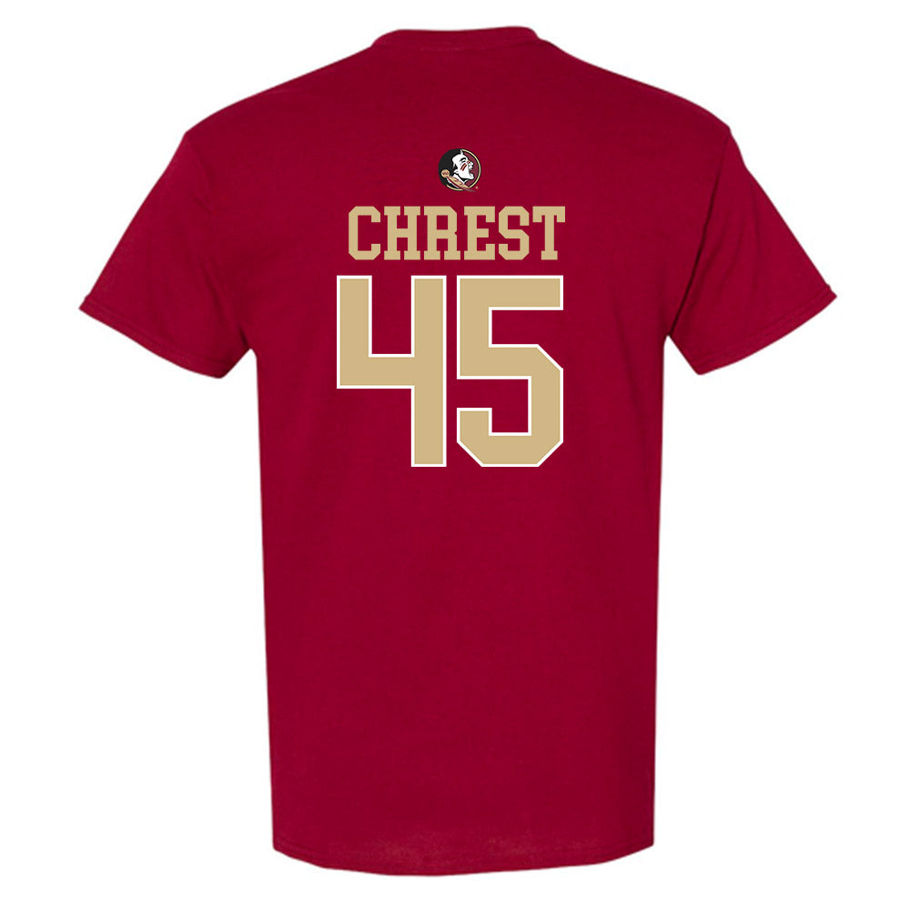 FSU - NCAA Baseball : Evan Chrest - Sports Shersey T-Shirt-1