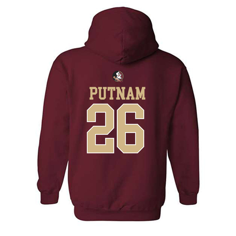 FSU - NCAA Baseball : Eli Putnam - Sports Shersey Hooded Sweatshirt-1