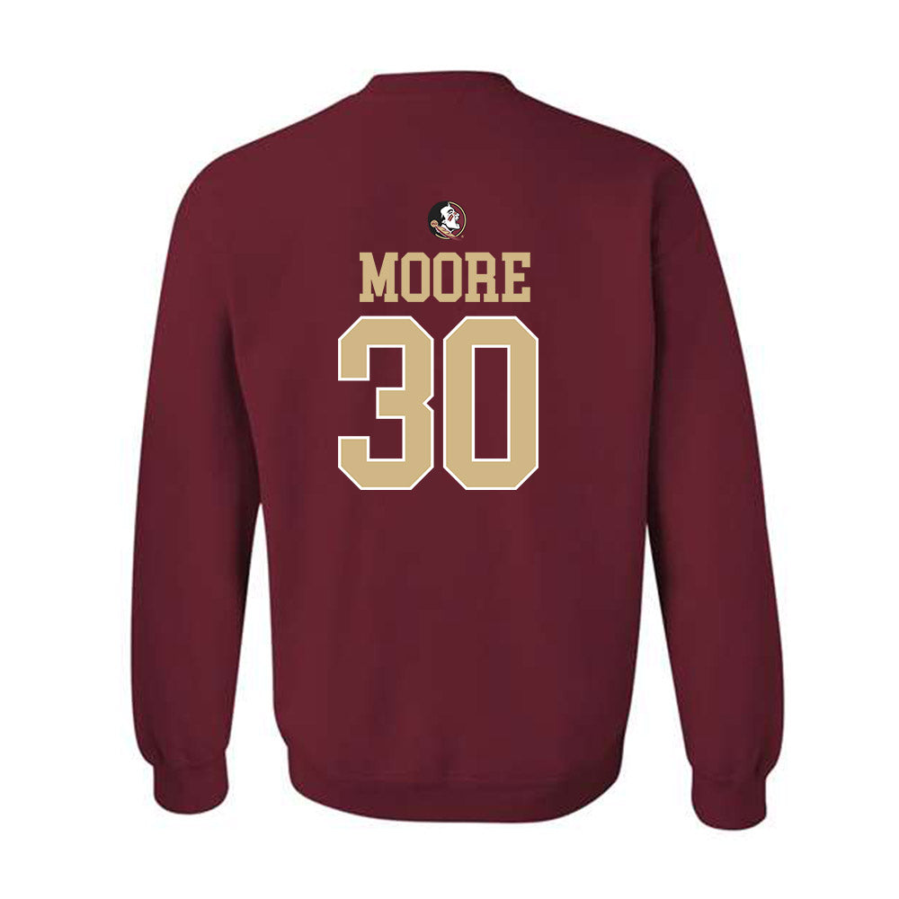 FSU - NCAA Baseball : Bryson Moore - Sports Shersey Crewneck Sweatshirt-1