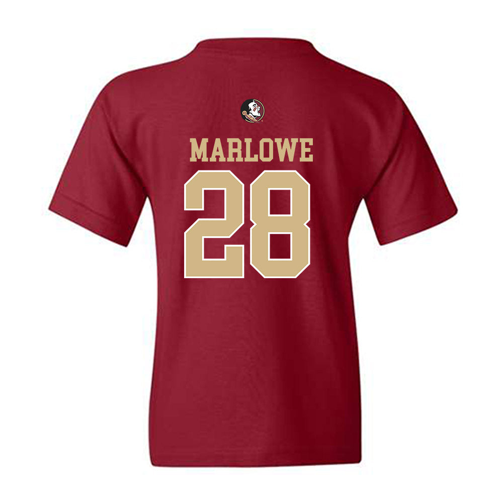 FSU - NCAA Baseball : Jacob Marlowe - Sports Shersey Youth T-Shirt-1