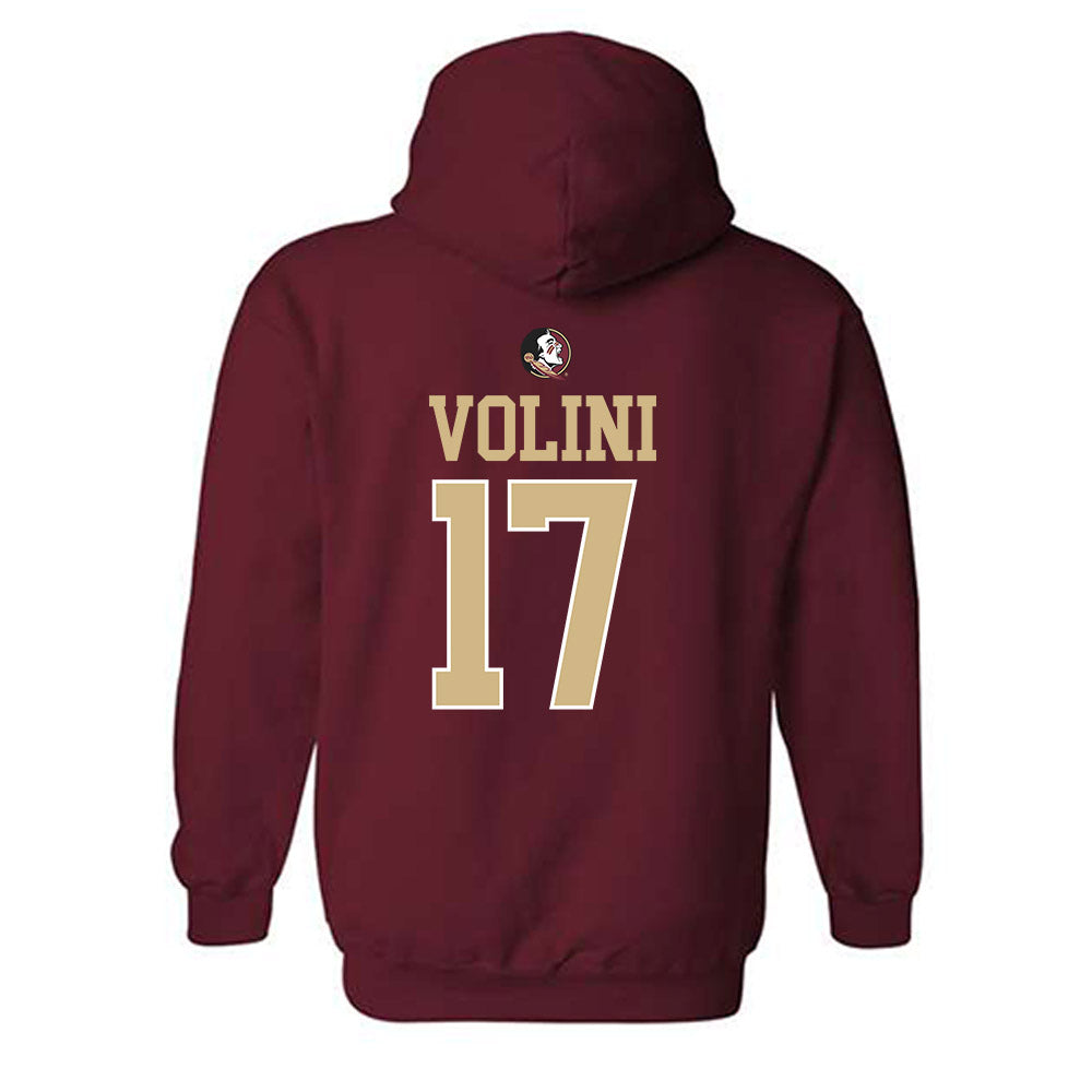 FSU - NCAA Baseball : Joey Volini - Sports Shersey Hooded Sweatshirt-1