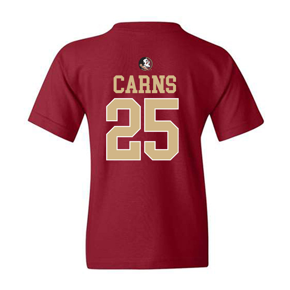 FSU - NCAA Baseball : Hunter Carns - Sports Shersey Youth T-Shirt-1