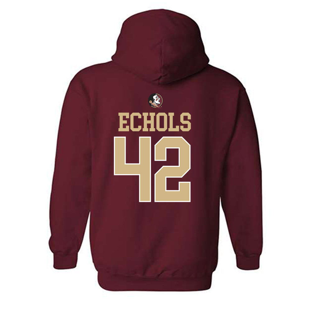 FSU - NCAA Baseball : Jacob Echols - Sports Shersey Hooded Sweatshirt-1