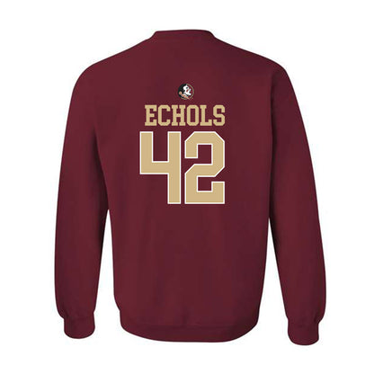 FSU - NCAA Baseball : Jacob Echols - Sports Shersey Crewneck Sweatshirt-1