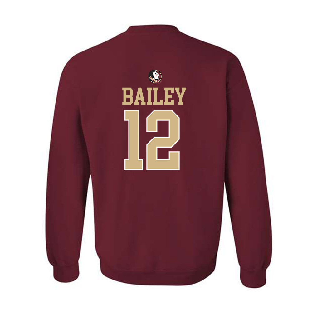 FSU - NCAA Baseball : Myles Bailey - Sports Shersey Crewneck Sweatshirt-1