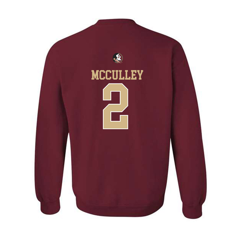 FSU - NCAA Baseball : Carter McCulley - Sports Shersey Crewneck Sweatshirt-1