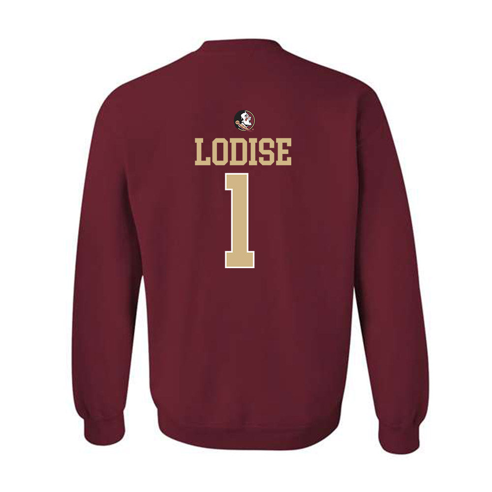 FSU - NCAA Baseball : Alex Lodise - Sports Shersey Crewneck Sweatshirt-1