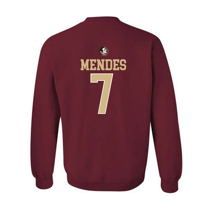 FSU - NCAA Baseball : Wes Mendes - Sports Shersey Crewneck Sweatshirt-1