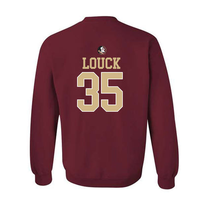 FSU - NCAA Baseball : Brady Louck - Sports Shersey Crewneck Sweatshirt-1